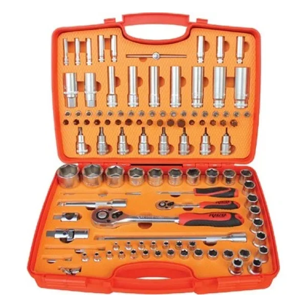 Rico 006-Rc1011 110 Parça 1/2-1/4 6 Köşeli Lokma Takımı - Görsel 6