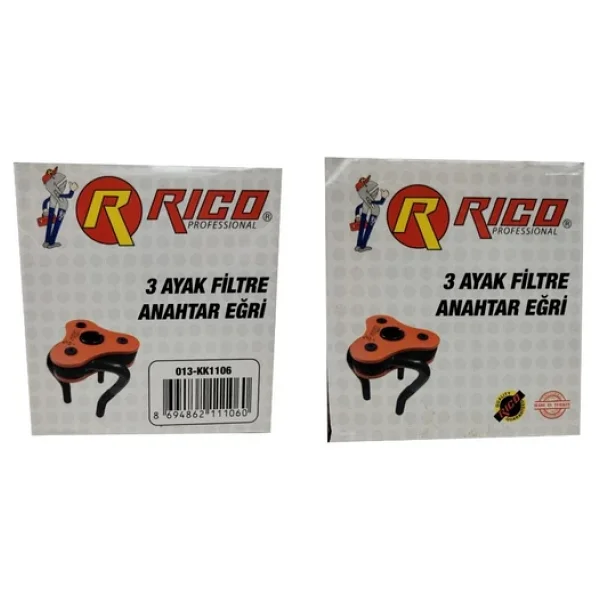 Rico Kk1106 3 Ayaklı Yağ Sökme Takma Filtre Anahtarı Eğri Gri - Görsel 5