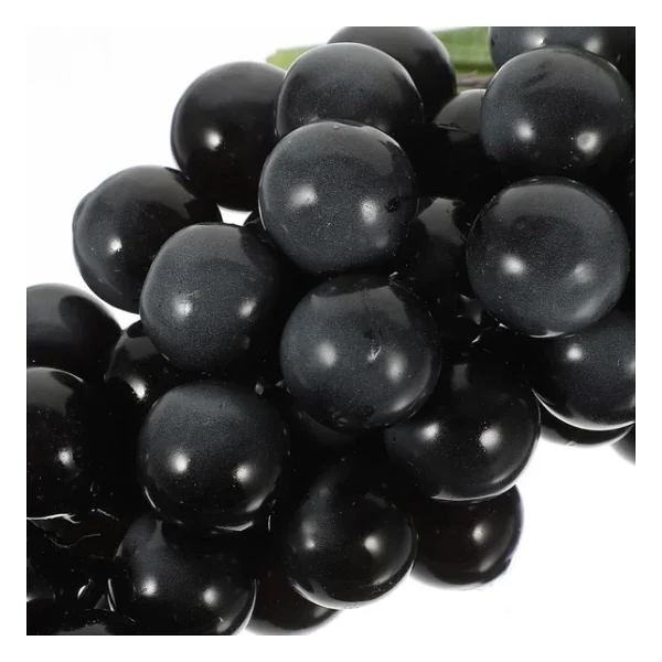 Nettenevime 2li Set Yapay Meyve Siyah Üzüm Süs Dekoratif Sahte Meyve 15cm - Görsel 4
