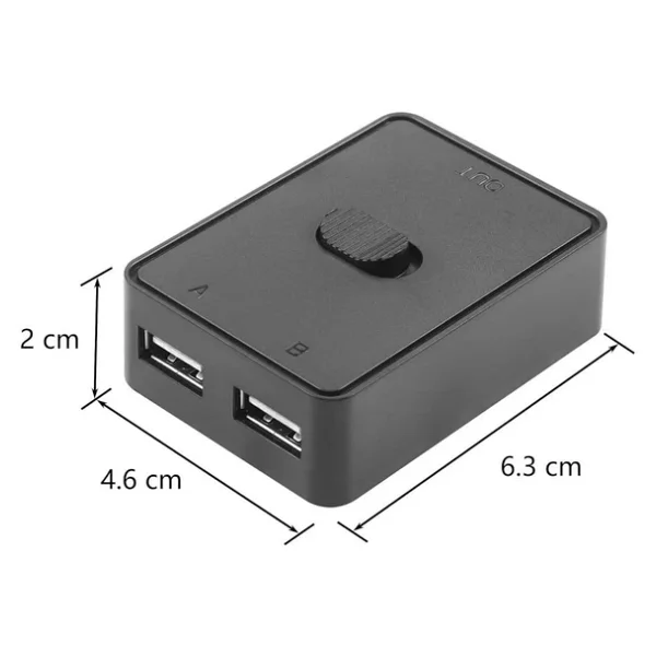 Temiz Pazar 4559 2 Port USB 2.0 To Kvm Switch Çoklu PC Kasa Çoklayıcı Hub Anahtar - Görsel 4