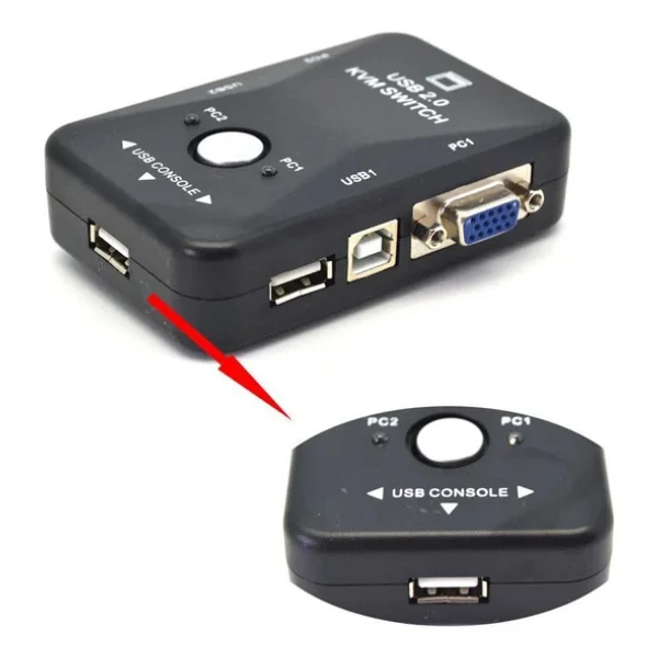 4509 2 Port USB To Kvm Switch Çoklu PC Kasa Çoklayıcı - Görsel 4