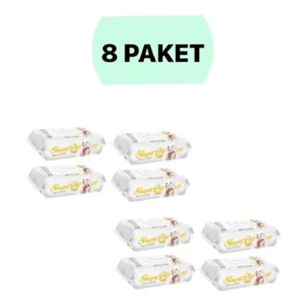 Sleepy Sensitive 90 Yaprak 8'li Paket Islak Mendil - Görsel 4