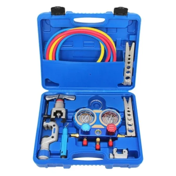 Ch -Ct-8a 2li Manifold Gaz Saati Havşa Takımlı (R22-R134-R404-R410) Hortumlu (Kutulu) - Görsel 3