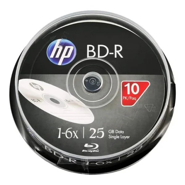Hp Blu-Ray Bd-R 6x 25gb 10lu Cake Box - Bre00071-3 - Görsel 3