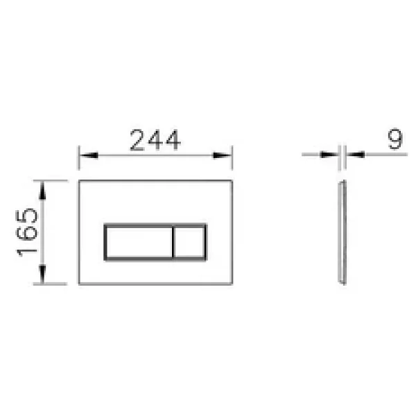 Vitra Root Square 740-2325 Fırçalı Altın Kumanda Paneli - Görsel 7
