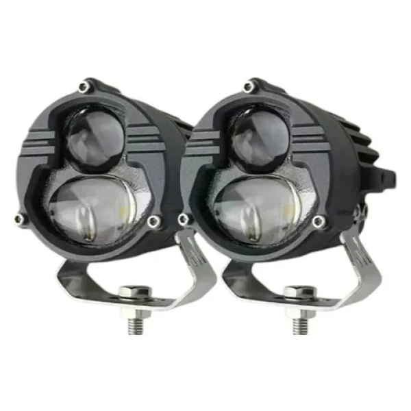 Space Offroad Sis Lambası Sarı Beyaz 25w+25w 12-60v Set 6.8x6.8x7cm / Lass388 - Görsel 7