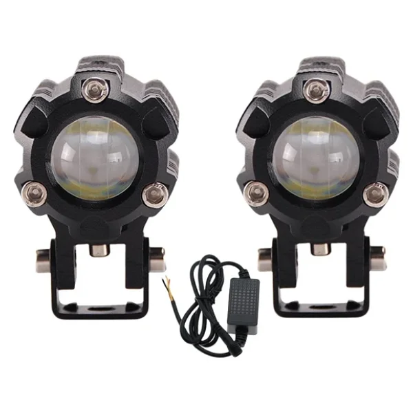 Space Offroad Sis Lambası Beyaz-Sarı (6.5 Cm X 4.5cm 6.5cm ) 10w 12-80v Set / Lass347 - Görsel 7