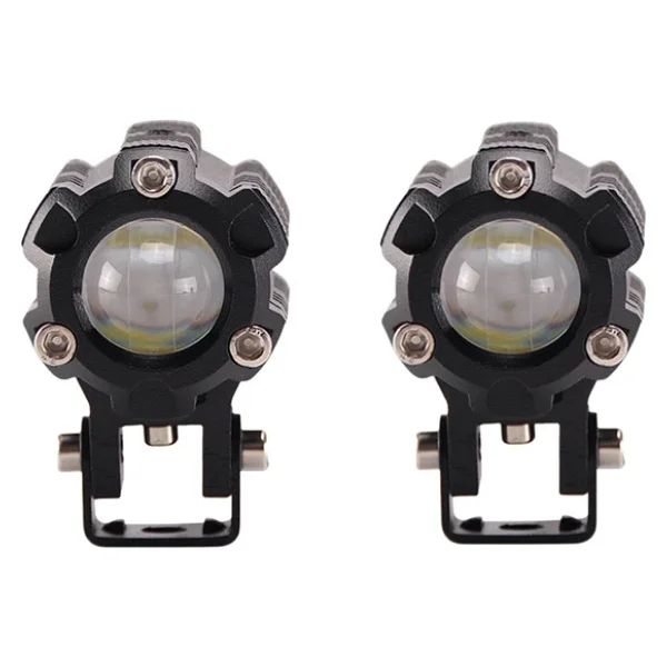 Space Offroad Sis Lambası Beyaz-Sarı (6.5 Cm X 4.5cm 6.5cm ) 10w 12-80v Set / Lass347 - Görsel 3