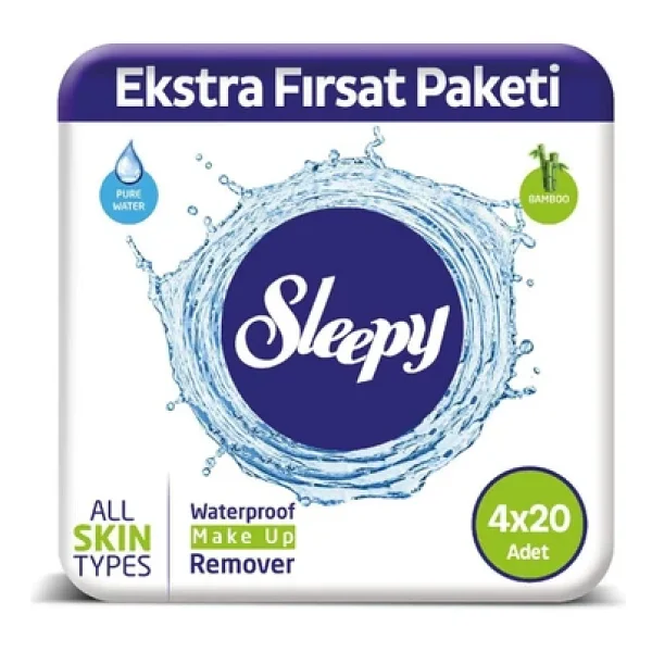 Sleepy Make Up 20'li 4 Adet Makyaj Temizleme Mendili - Görsel 4