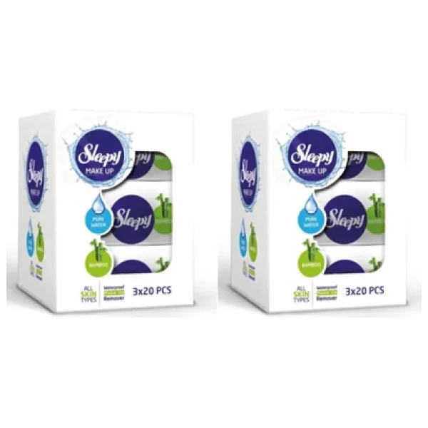 Sleepy Make Up 20'li 6 Adet Makyaj Temizleme Mendili - Görsel 4