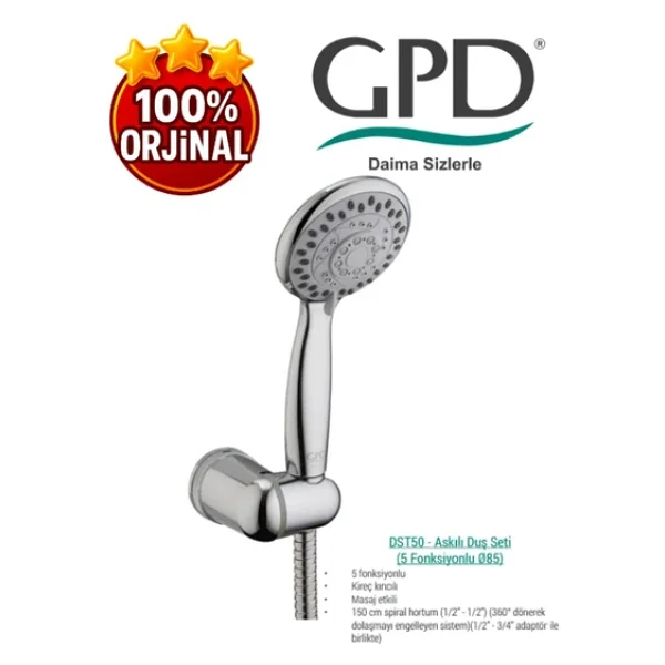 Gpd Dst50 5f Askılı Duş Seti - Görsel 4