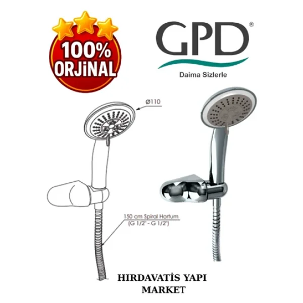 Gpd Dst43 Askılı Duş Seti - Görsel 3