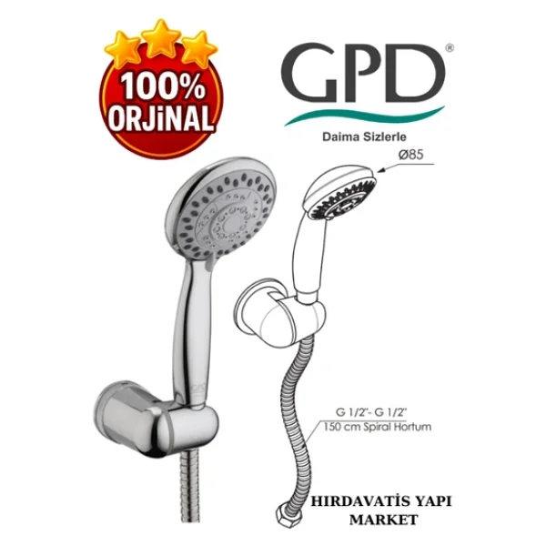 Gpd Dst50 5f Askılı Duş Seti - Görsel 6