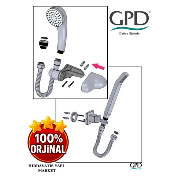 Gpd Dst37 Askılı Duş Takımı - Görsel 7