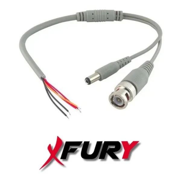 Fury 20 Adet A Kalite Kablolu Hazır Bnc + Dc Power Jack Kablolu Y Tipi Konnektör - Görsel 4
