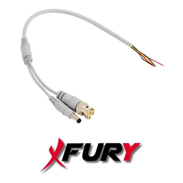 Fury 20 Adet A Kalite Kablolu Hazır Bnc + Dc Power Jack Kablolu Y Tipi Konnektör - Görsel 5