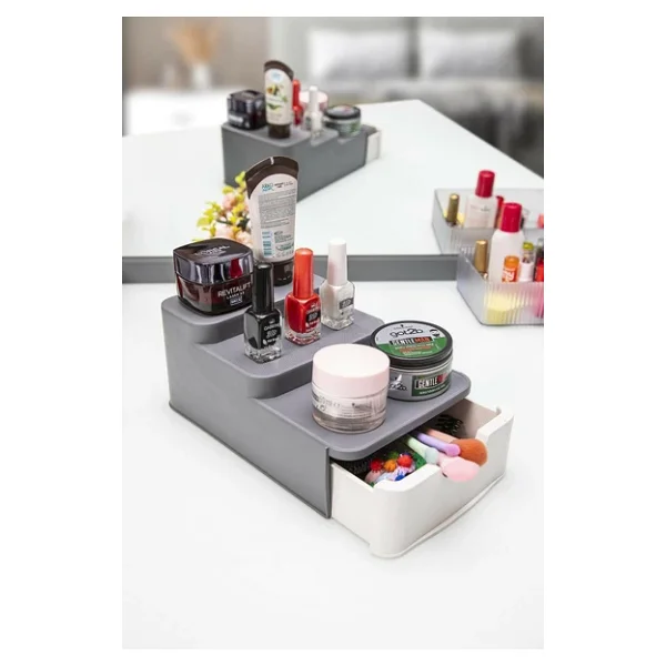 Compact Çekmeceli Ve Standlı Düzenleyici- Makyaj Organizeri - Görsel 7