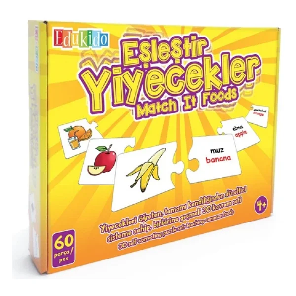 Edukido Edu-1002 Eşleştir Yiyecekler - Görsel 5