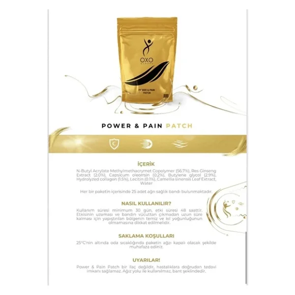 Oxo Global Power Pain Patch Ağrı Bandı 25 Li Paket - Görsel 7