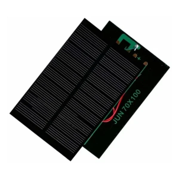 Emay Küçük Mini Güneş Paneli 7cmx10cm 6 Volt 0,15 Amper + Ve - Uç Kablo - Görsel 3
