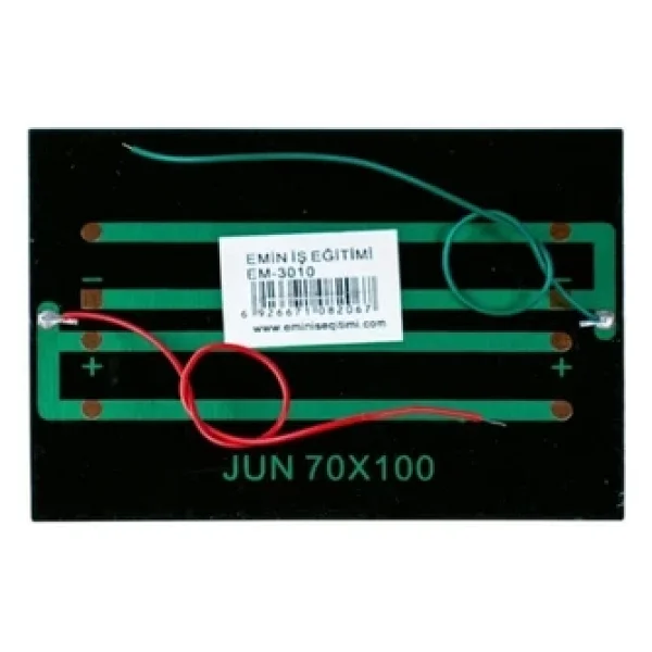 Emay Küçük Mini Güneş Paneli 7cmx10cm 6 Volt 0,15 Amper + Ve - Uç Kablo - Görsel 5