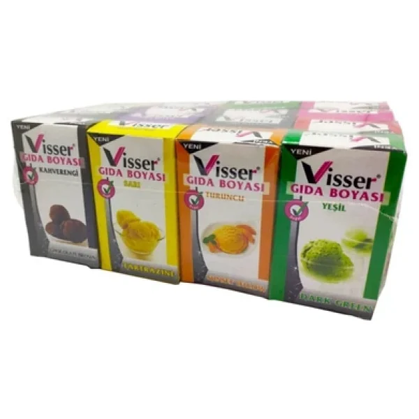 Visser 16 Adet Toz Gıda Boyası Net 9 Gr. G.B - Görsel 2