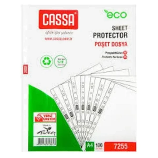 Cassa Eco 35 Mikron 100'lü A4 Poşet Dosya - Görsel 4