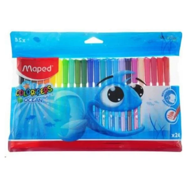 Maped Color Peps Ocean 24'lü Keçeli Kalem Seti - Görsel 2