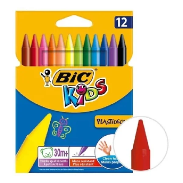 Bic Kids 12 Li Keçeli Boya Kalemi+12 Li Plastidecor Silinebilir Mum Pastel Boya - Görsel 9