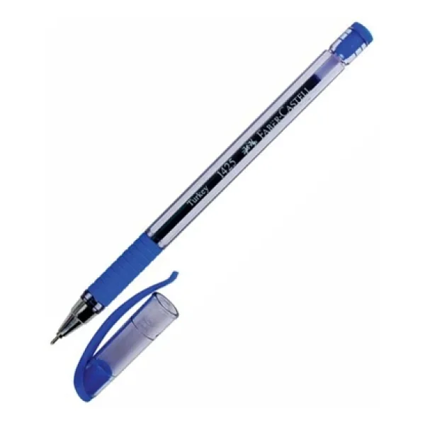 Faber-Castell 1425 İğne Uçlu Mavi Tükenmez Kalem - Görsel 4