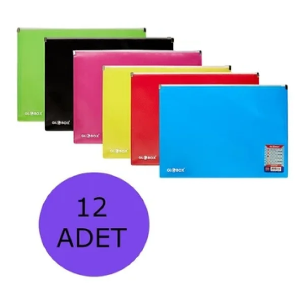 Globox Fermuarli A4 Dosya 12 Li Paket - Görsel 3