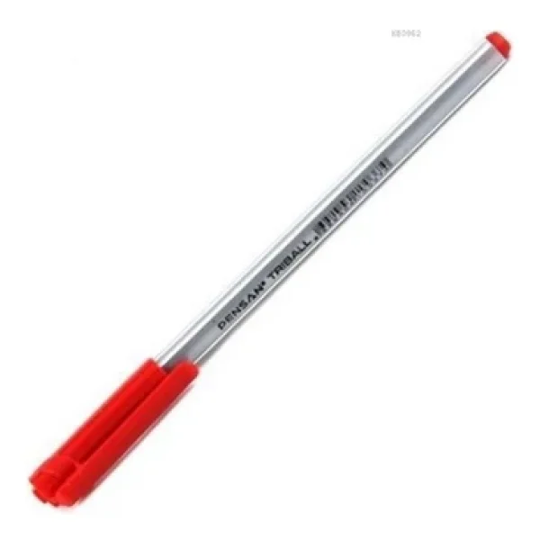 Pensan 1003 Triball 12'li Kırmızı Tükenmez Kalem - Görsel 9