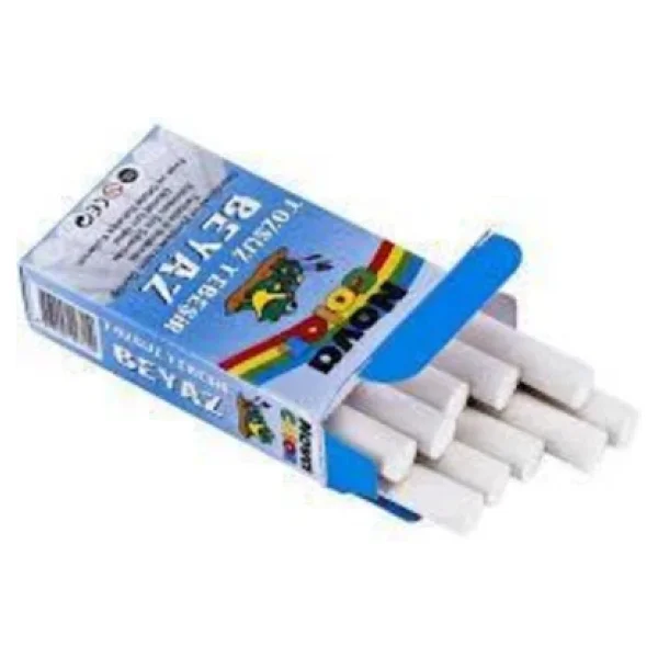 Nova Color Nc-4110 10'lu Tozsuz Beyaz Tebeşir - Görsel 4