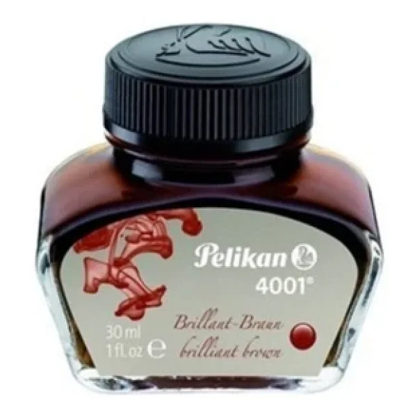 Pelikan 4001 30 Ml Kahverengi Yazı Mürekkebi - Görsel 4