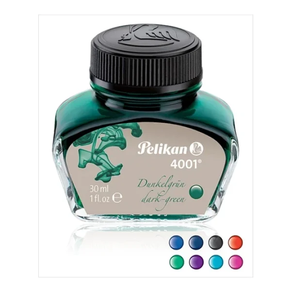 Pelikan Dolma Kalem Murekkebi 30 Ml Yesil Dark Green Dolma Kalem Murekkebi - Görsel 3