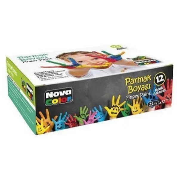 Nova Color 25 Ml 12 Renk Parmak Boyası - Görsel 3