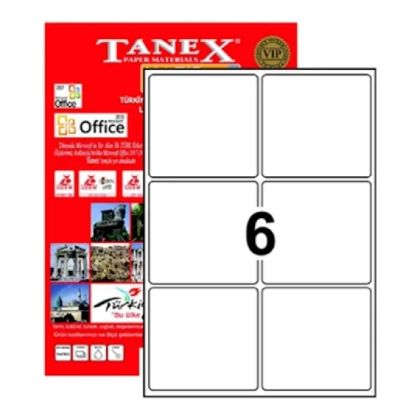 Tanex Tw-2006 99.1x93.1 Mm A4 Lazer Etiket - Görsel 5