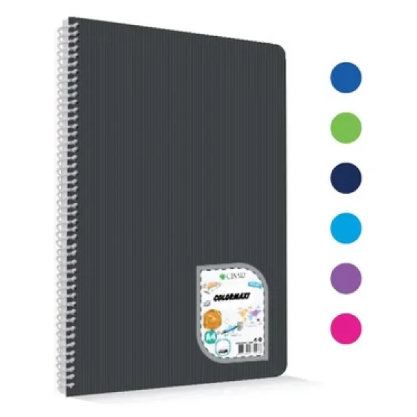 Çınar Colormaxi Spiralli A4 120 Yaprak Çizgili Defter - Görsel 4