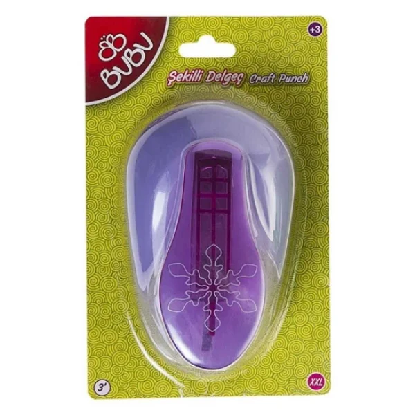 Bubu Büyük Şekilli Delgeç Kar Tanesi XXL Basım Çapı 7.6 Cm - Görsel 3