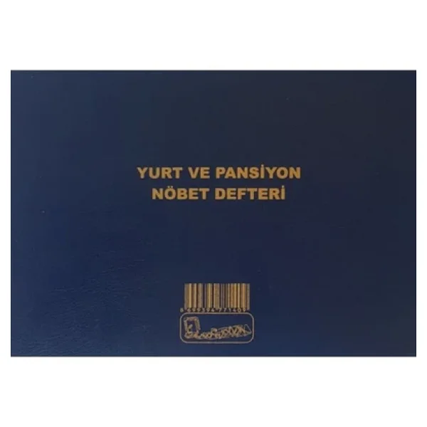 Kocaoluk Yurt Ve Pansiyon Nöbet Defteri Cilt Kapak - Görsel 4
