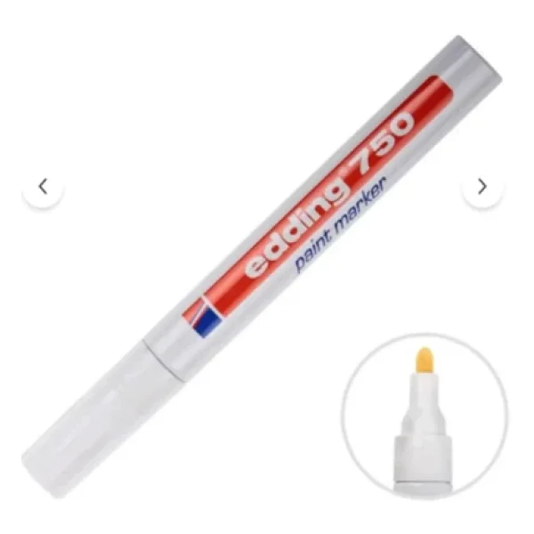 Edding 750 Boya Dekor Beyaz Marker Kalemi - Görsel 3