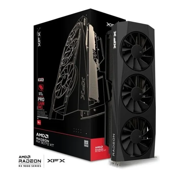 Xfx RX 9070 Xt Quicksilver Gaming Edition RX-97tqıckb9 256 Bit Gddr6 16 GB Ekran Kartı - Görsel 4