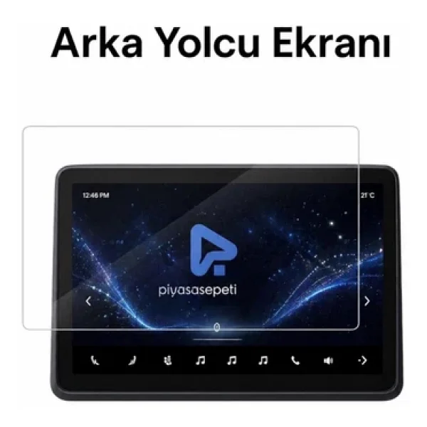 Tesla Model Y Juniper İçin Multimedya Ve Arka Yolcu Ekranı Uyumlu 9h Nano Ekran Koruyucu - Görsel 3
