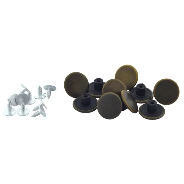 Büyük Boy 10 Adet Kot Pantolon Düğmesi, Jean Düğmesi Antik Sarı (Bronz) 17mm - Görsel 4