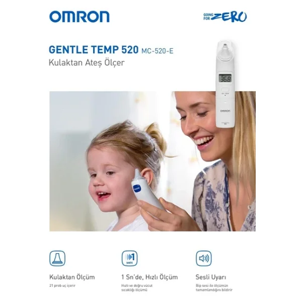 Omron Gentle Temp 520 Kulaktan Ateş Ölçer - Görsel 7
