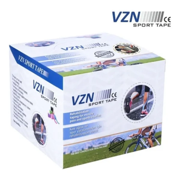 Vzn Sport Tape Sarı Renk Kinezyo Sporcu Bandı Ağrı Bandı 5 Metre X 5 Cm - Görsel 4