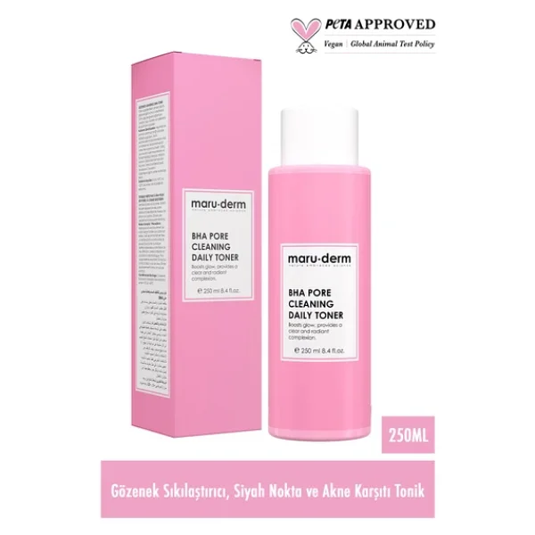 Maru.Derm Gözenek Sıkılaştırıcı Siyah Nokta Ve Akne Karşıtı Bha Tonik 250 Ml - Görsel 5