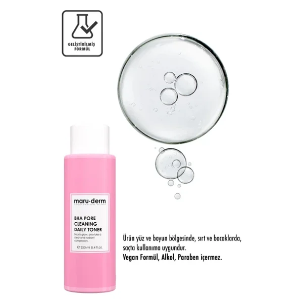 Maru.Derm Gözenek Sıkılaştırıcı Siyah Nokta Ve Akne Karşıtı Bha Tonik 250 Ml - Görsel 6