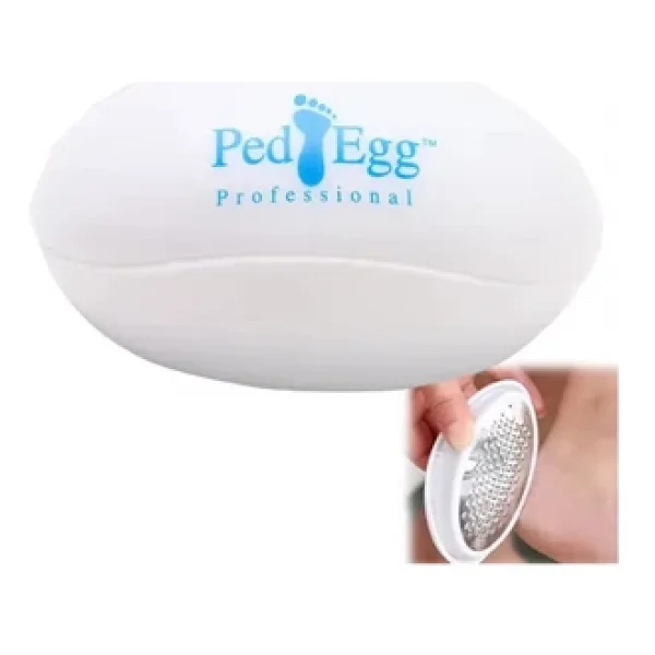 Ped Egg Pratik Kolay Ayak Bakım Törpüsü Topuk Rendesi, Bakım Aleti, Dayanıklı Manuel Pedikür Aracı, Ölü Cilt Temizleme İçin, - Görsel 2