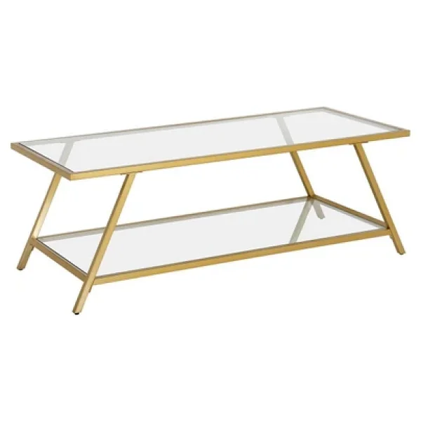 Hitit Dekorasyon Sheila Gold Metal Orta Sehpa - Görsel 4